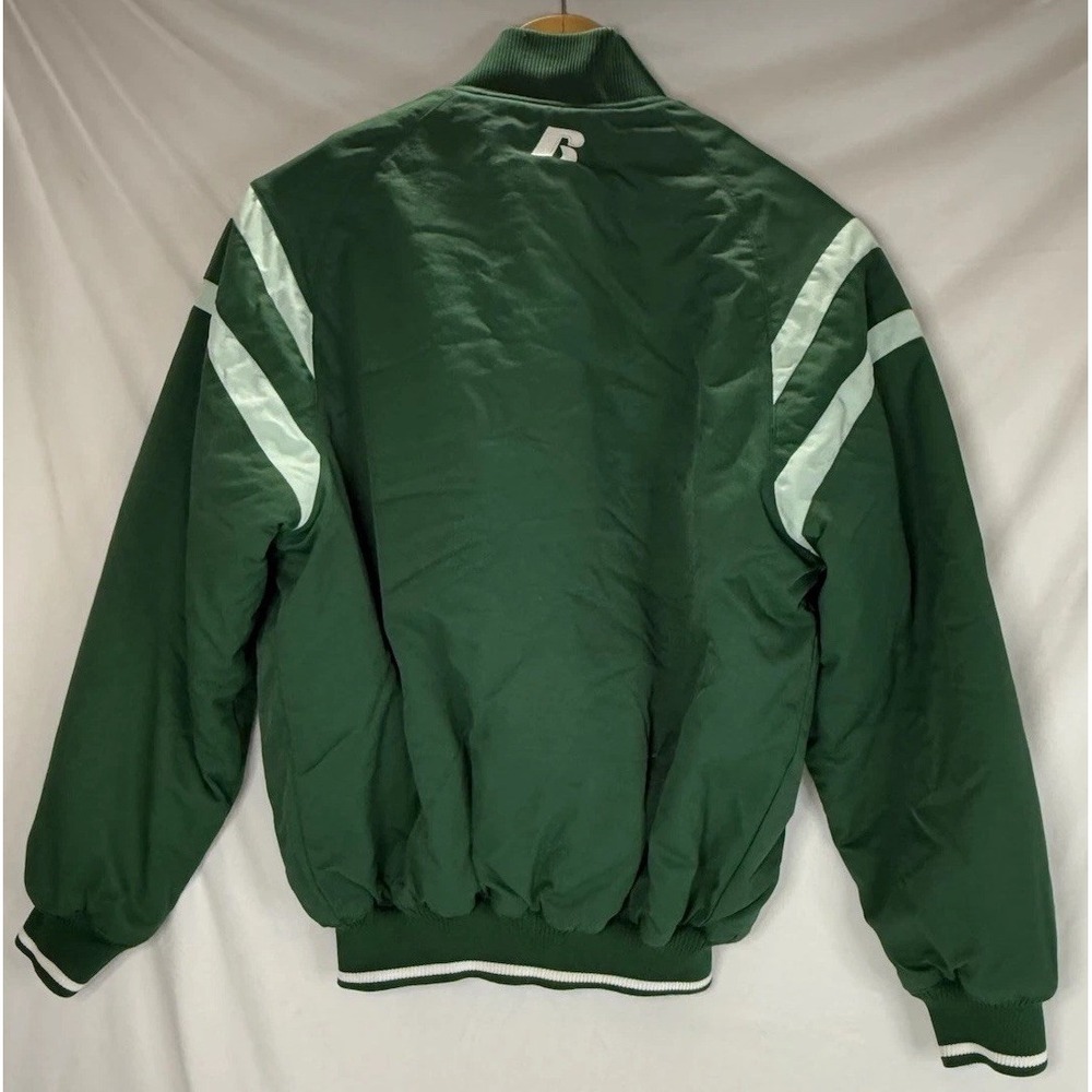 Vintage Russell Athletic Mens Small Green Bomber Jacket Zip DIXIE - Picture 8 of 12
